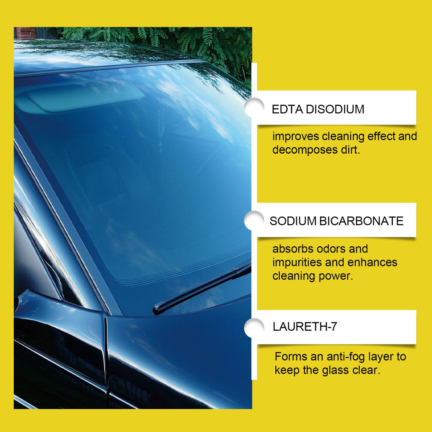 Car Glass Cleaning Anti-fog Two-in-one