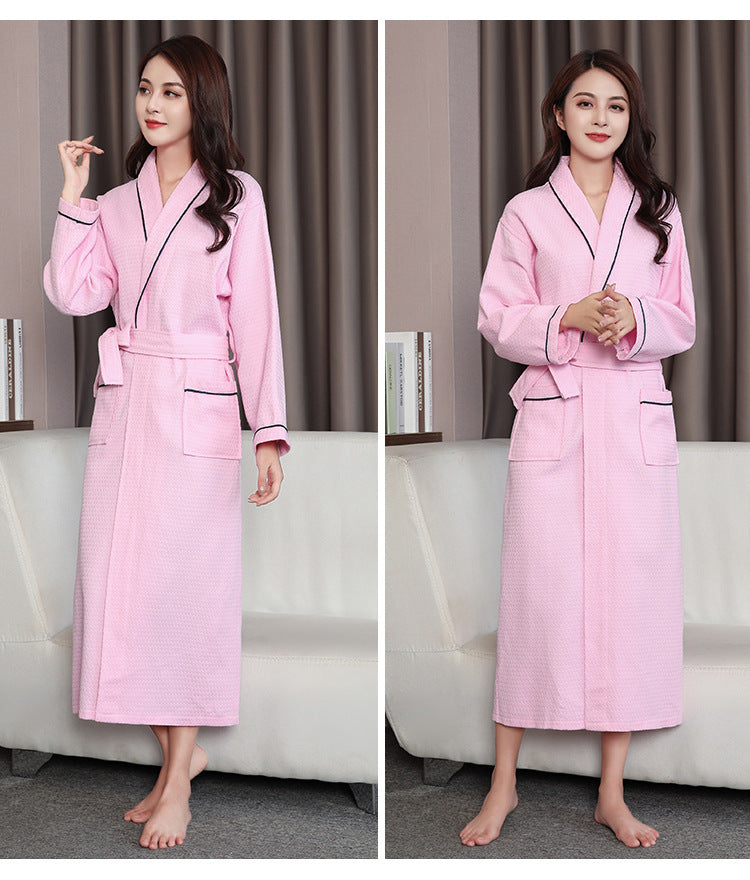 Thin Bathrobe Cotton Absorbent