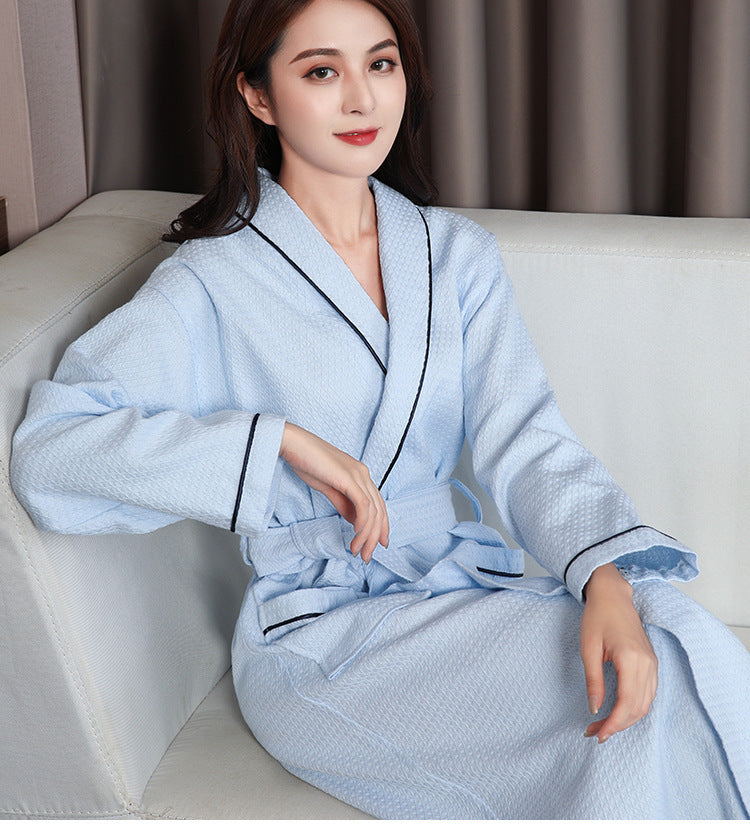 Thin Bathrobe Cotton Absorbent