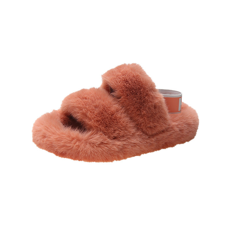 Zenda Pantoufles En Fourrure Sauvage Pour Femmes