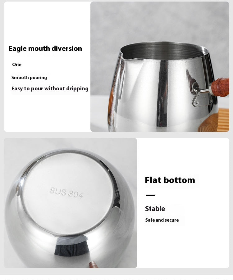 304 Stainless Steel Pour Oil Small Pot Household Mini