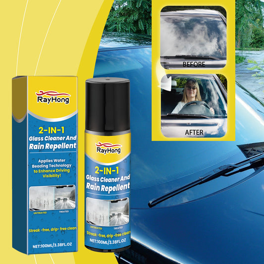Car Glass Cleaning Anti-fog Two-in-one