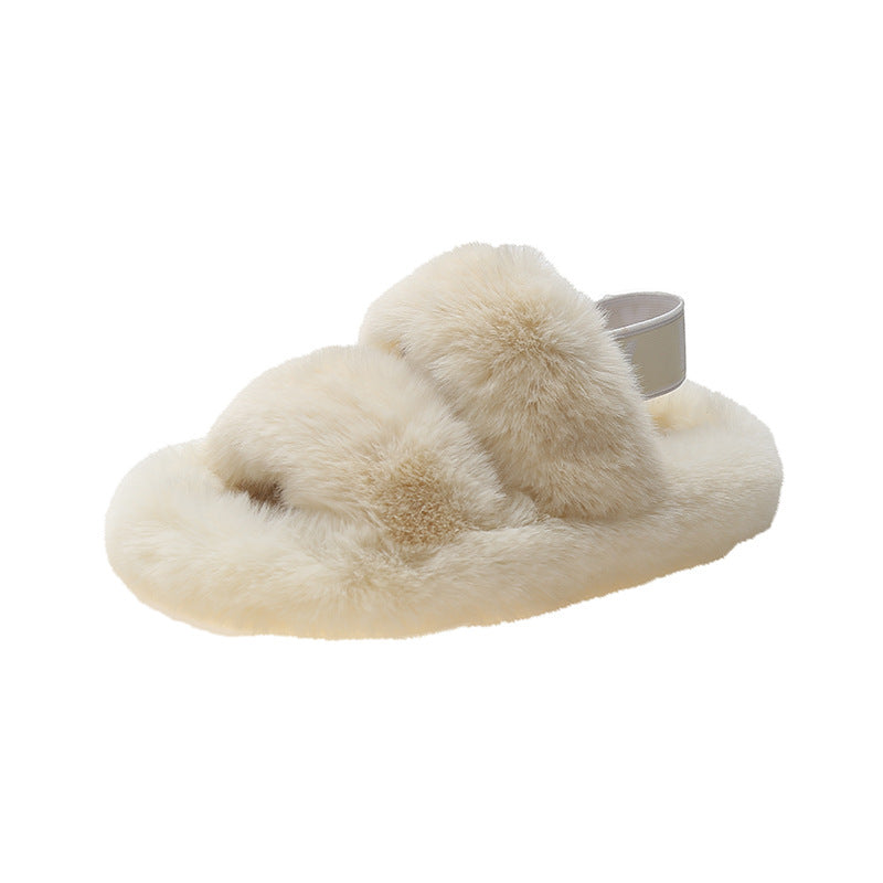 Zenda Pantoufles En Fourrure Sauvage Pour Femmes