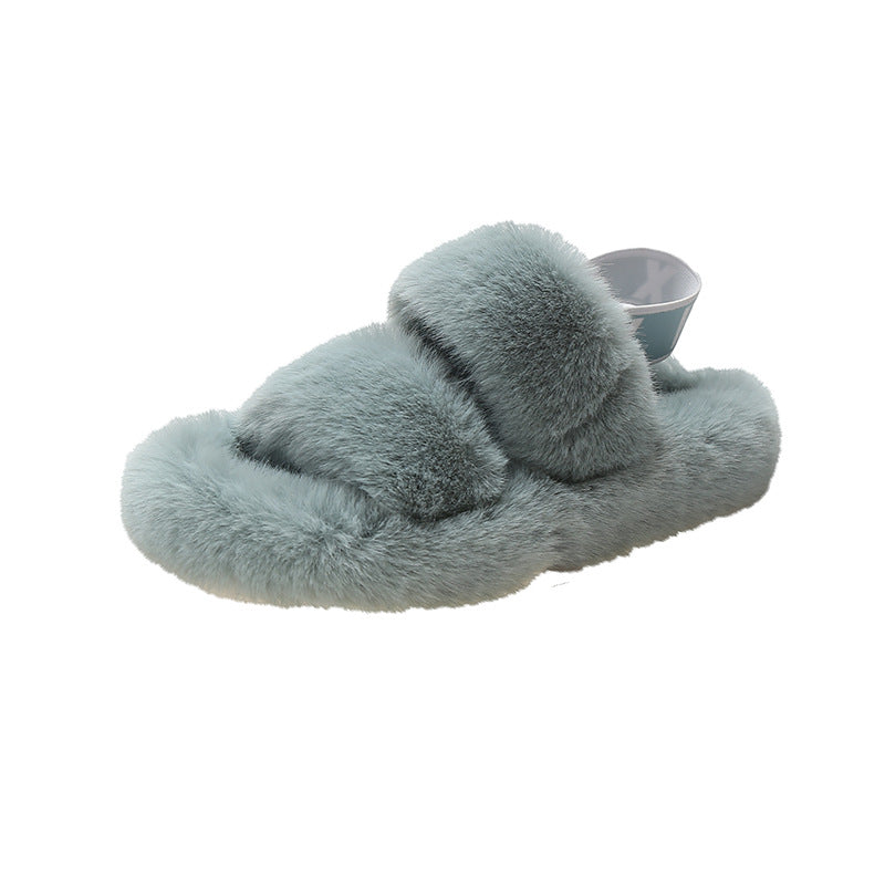 Zenda Pantoufles En Fourrure Sauvage Pour Femmes